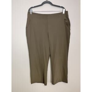 NWT Nike Golf Women’s Brown Tan Capri Tour Performance Dri-Fit Pants Size 16 XL